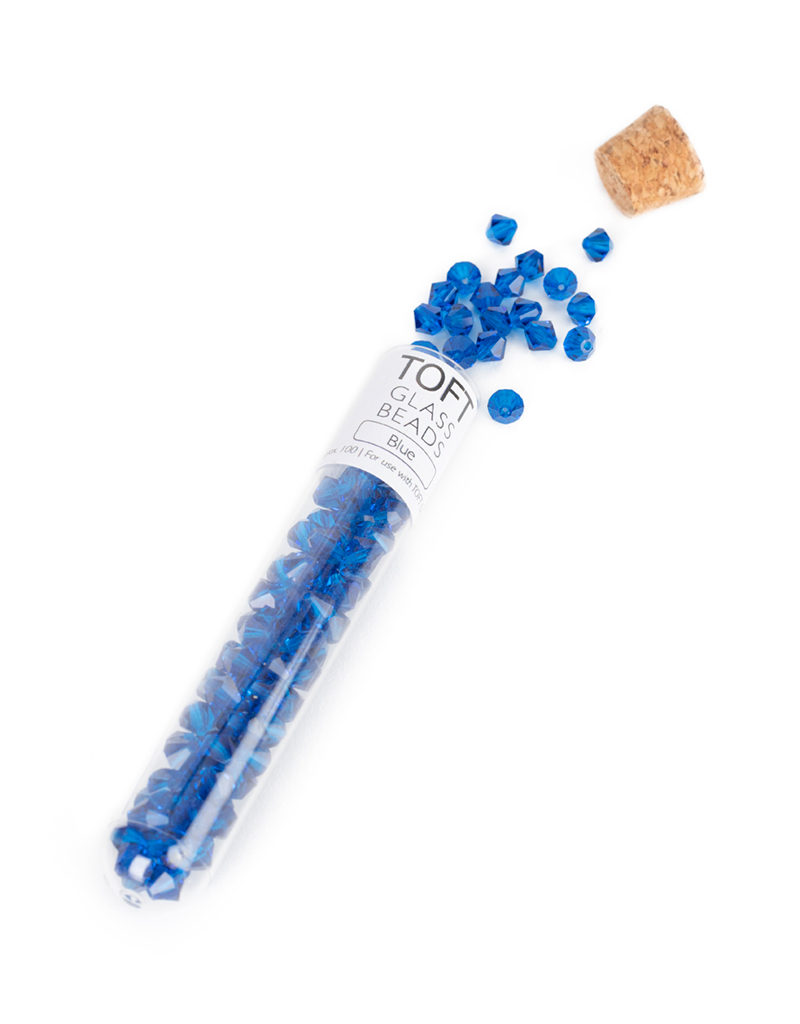 TOFT Blue glass beads